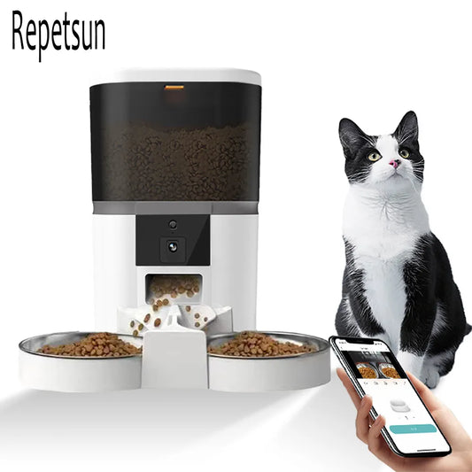 4L Automatic Pet Feeder Cat And Dog Food Automatic Dispenser with camera